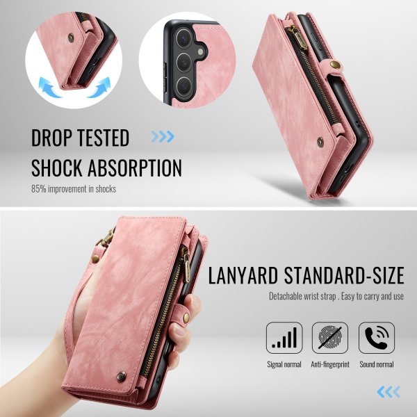 CaseMe Samsung Galaxy S26 Etui 008 Series Avtakbart Deksel Rosa