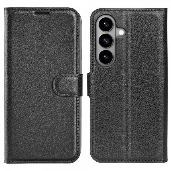 Samsung Galaxy S26 Etui Litchi Svart