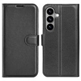 Samsung Galaxy S26 Etui Litchi Svart