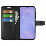Samsung Galaxy S26 Etui Litchi Svart