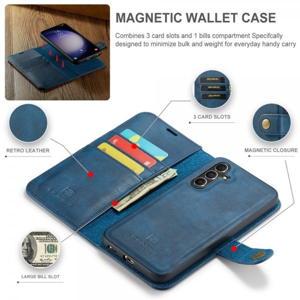 Dg.Ming Samsung Galaxy S26 Etui Avtagbart Deksel Blå