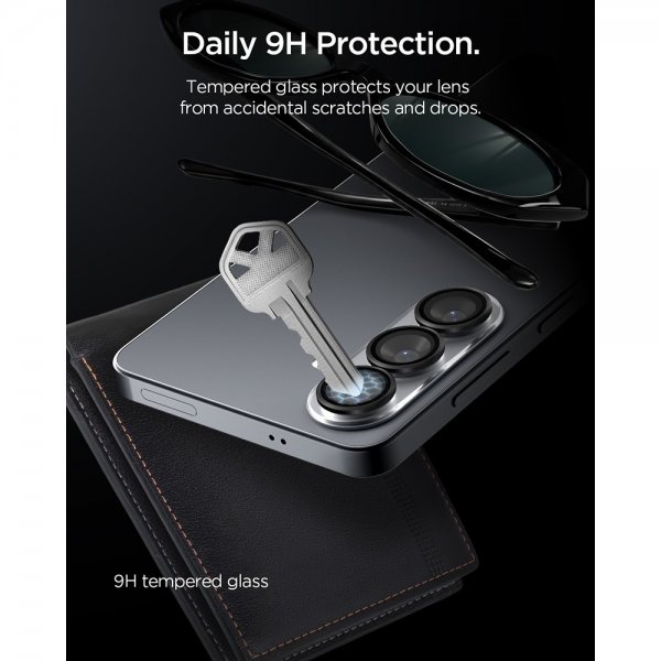 Spigen Samsung Galaxy S26 Kamerabeskytter GLAS.tR EZ Fit Optik Pro 2-pakning Svart