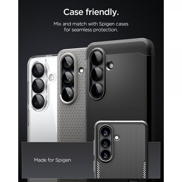 Spigen Samsung Galaxy S26 Kamerabeskytter GLAS.tR EZ Fit Optik Pro 2-pakning Svart