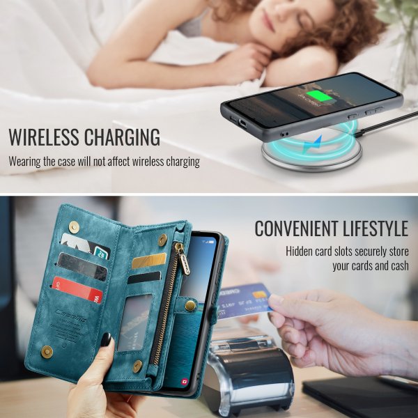 CaseMe Samsung Galaxy S26 Plus Etui 008 Series Avtakbart Deksel Blå