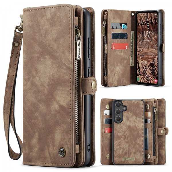 CaseMe Samsung Galaxy S26 Plus Etui 008 Series Avtakbart Deksel Brun