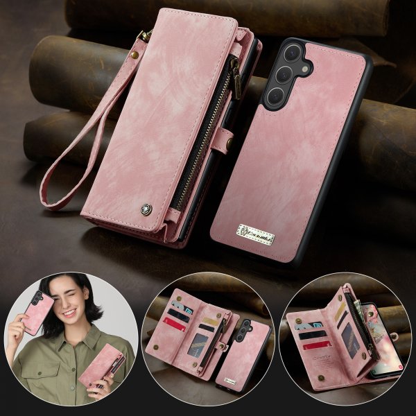 CaseMe Samsung Galaxy S26 Plus Etui 008 Series Avtakbart Deksel Rosa