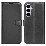 Samsung Galaxy S26 Plus Etui Litchi Svart