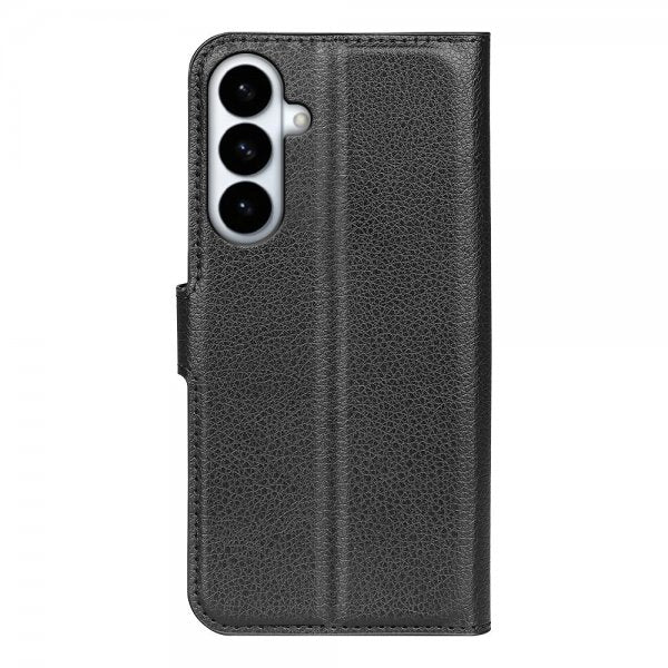Samsung Galaxy S26 Plus Etui Litchi Svart