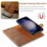 Dg.Ming Samsung Galaxy S26 Plus Etui Avtagbart Deksel Brun