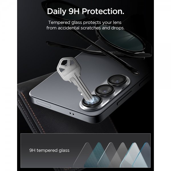 Spigen Samsung Galaxy S26 Plus Kamerabeskytter GLAS.tR EZ Fit Optik Pro 2-pakning Svart