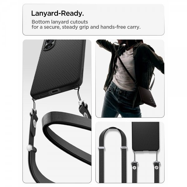 Spigen Samsung Galaxy S26 Plus Deksel Liquid Air Matte Black