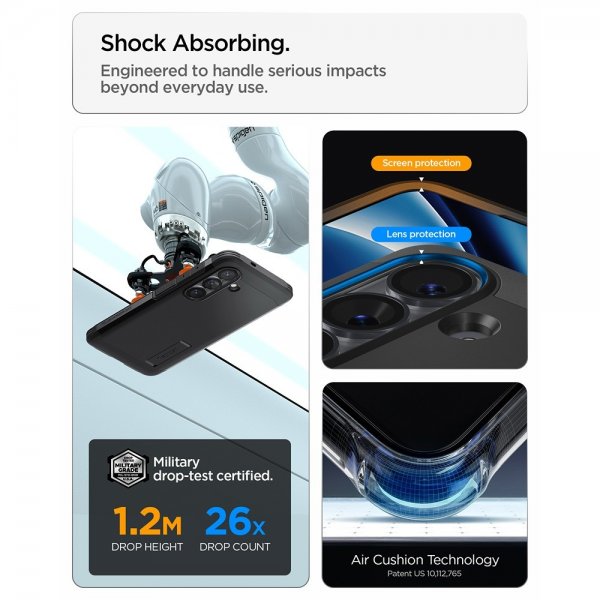 Spigen Samsung Galaxy S26 Plus Deksel Tough Armor MagFit Svart