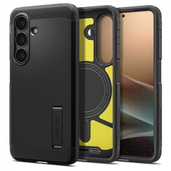 Spigen Samsung Galaxy S26 Plus Deksel Tough Armor MagFit Svart