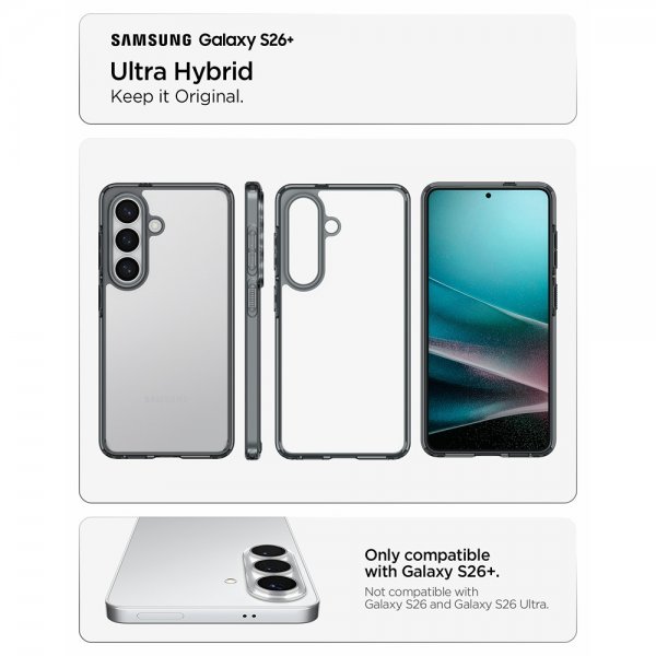 Spigen Samsung Galaxy S26 Plus Deksel Ultra Hybrid Space Crystal