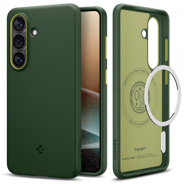 Spigen Samsung Galaxy S26 Deksel Nano Pop MagFit Avo Green