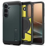 Spigen Samsung Galaxy S26 Deksel Tough Armor MagFit Abyss Green