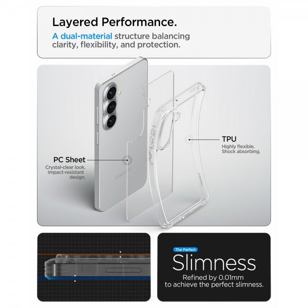 Spigen Samsung Galaxy S26 Deksel Ultra Hybrid Crystal Clear