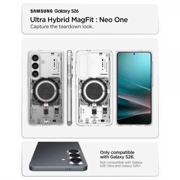 Spigen Samsung Galaxy S26 Deksel Ultra Hybrid Neo One MagFit