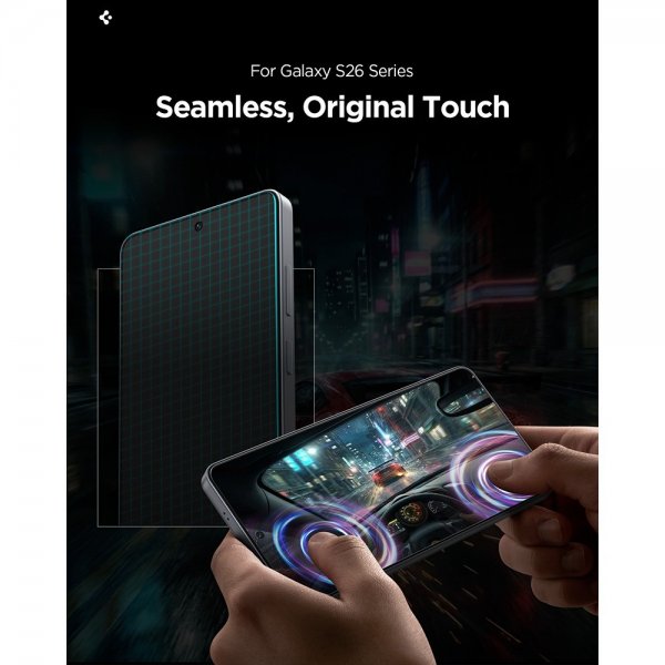 Spigen Samsung Galaxy S26 Skjermbeskytter GLAS.tR EZ Fit Pro 2-pakning