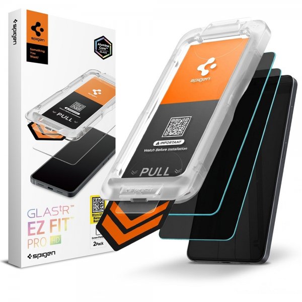 Spigen Samsung Galaxy S26 Skjermbeskytter GLAS.tR EZ Fit Pro Privacy 2-pakning