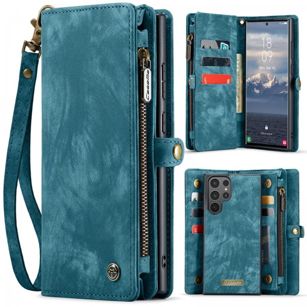 CaseMe Samsung Galaxy S26 Ultra Etui 008 Series Avtakbart Deksel Blå