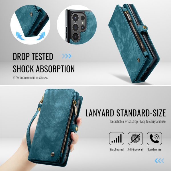 CaseMe Samsung Galaxy S26 Ultra Etui 008 Series Avtakbart Deksel Blå