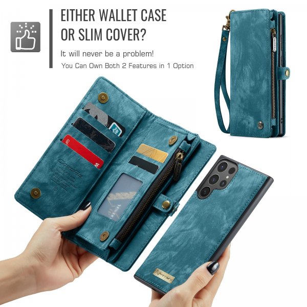 CaseMe Samsung Galaxy S26 Ultra Etui 008 Series Avtakbart Deksel Blå