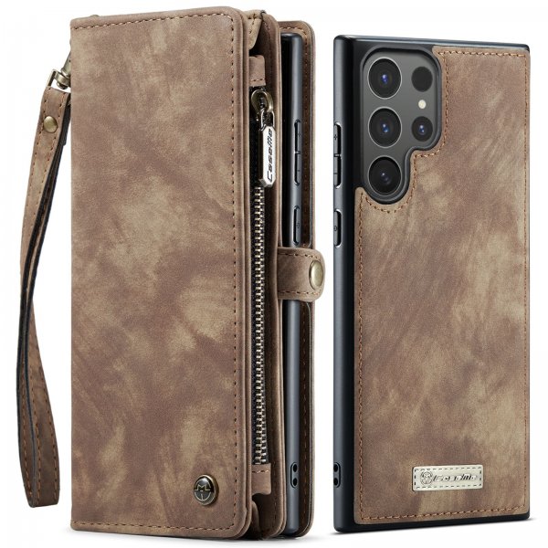 CaseMe Samsung Galaxy S26 Ultra Etui 008 Series Avtakbart Deksel Brun