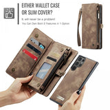 CaseMe Samsung Galaxy S26 Ultra Etui 008 Series Avtakbart Deksel Brun