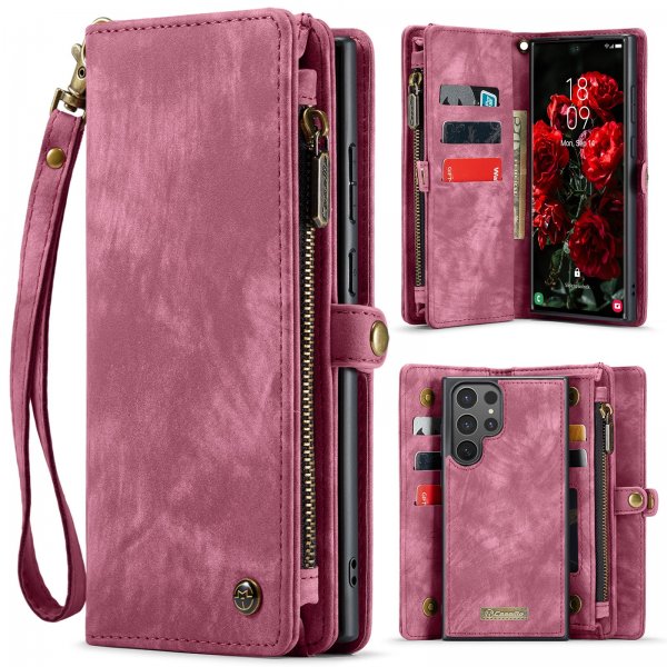 CaseMe Samsung Galaxy S26 Ultra Etui 008 Series Avtakbart Deksel Rød