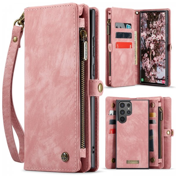CaseMe Samsung Galaxy S26 Ultra Etui 008 Series Avtakbart Deksel Rosa
