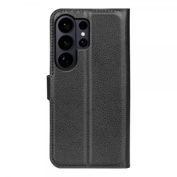 Samsung Galaxy S26 Ultra Etui Litchi Svart