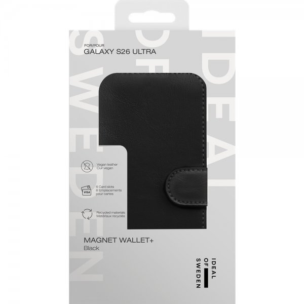 Ideal of Sweden Samsung Galaxy S26 Ultra Etui Magnet Wallet+ Svart