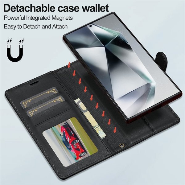 Nordic Covers Samsung Galaxy S26 Ultra Etui med avtakbart MagSafe-deksel Raven Black