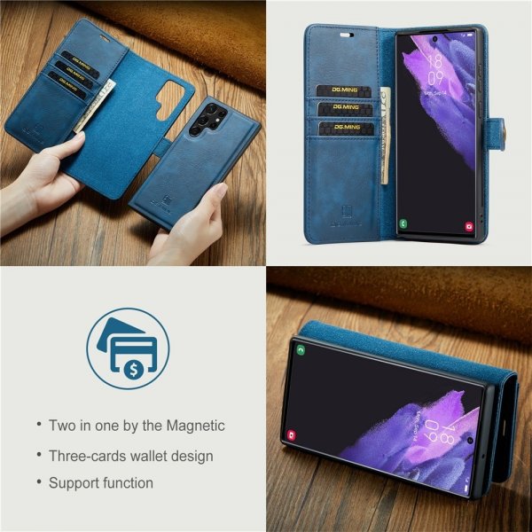 Dg.Ming Samsung Galaxy S26 Ultra Etui Avtagbart Deksel Blå