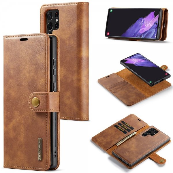 Dg.Ming Samsung Galaxy S26 Ultra Etui Avtagbart Deksel Brun