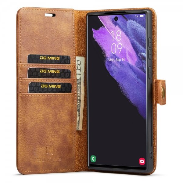 Dg.Ming Samsung Galaxy S26 Ultra Etui Avtagbart Deksel Brun