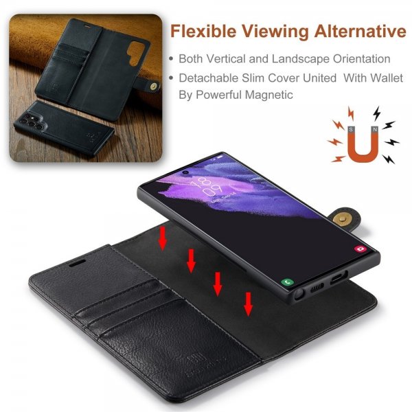 Dg.Ming Samsung Galaxy S26 Ultra Etui Avtagbart Deksel Svart