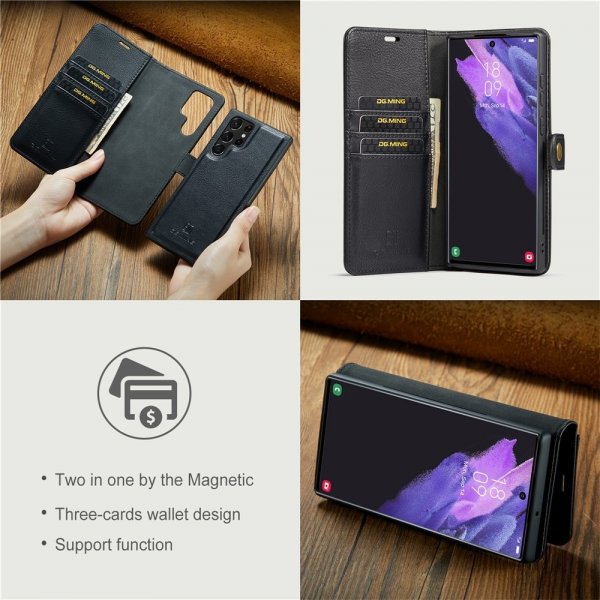 Dg.Ming Samsung Galaxy S26 Ultra Etui Avtagbart Deksel Svart