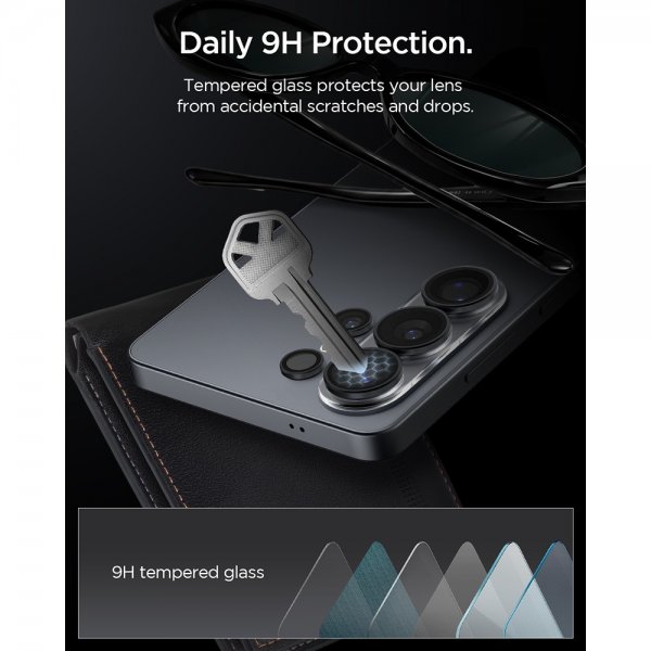 Spigen Samsung Galaxy S26 Ultra Kamerabeskytter GLAS.tR EZ Fit Optik Pro 2-pakning Svart