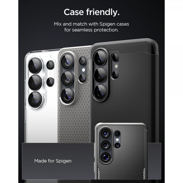 Spigen Samsung Galaxy S26 Ultra Kamerabeskytter GLAS.tR EZ Fit Optik Pro 2-pakning Svart
