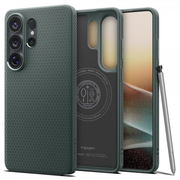 Spigen Samsung Galaxy S26 Ultra Deksel Liquid Air MagFit Abyss Green