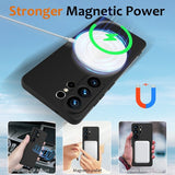Samsung Galaxy S26 Ultra Deksel med Stropp Silikon MagSafe Svart