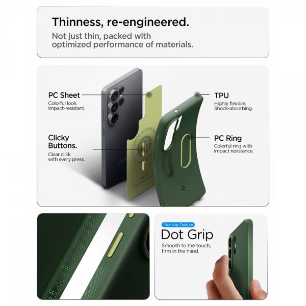 Spigen Samsung Galaxy S26 Ultra Deksel Nano Pop MagFit Avo Green