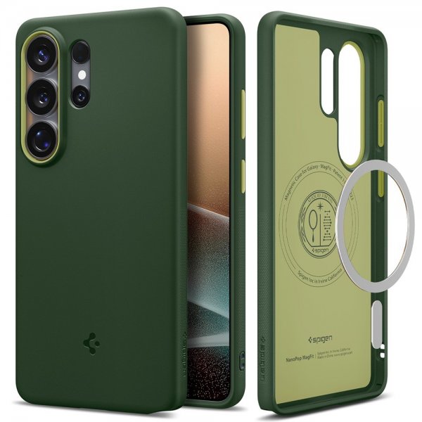 Spigen Samsung Galaxy S26 Ultra Deksel Nano Pop MagFit Avo Green