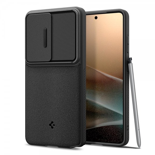 Spigen Samsung Galaxy S26 Ultra Deksel Optik Armor Svart