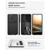 Spigen Samsung Galaxy S26 Ultra Deksel Optik Armor Svart