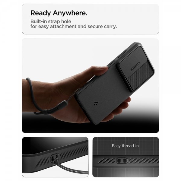Spigen Samsung Galaxy S26 Ultra Deksel Optik Armor Svart