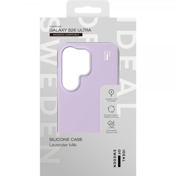 Ideal of Sweden Samsung Galaxy S26 Ultra Deksel Silicone Case MagSafe Lavender Milk