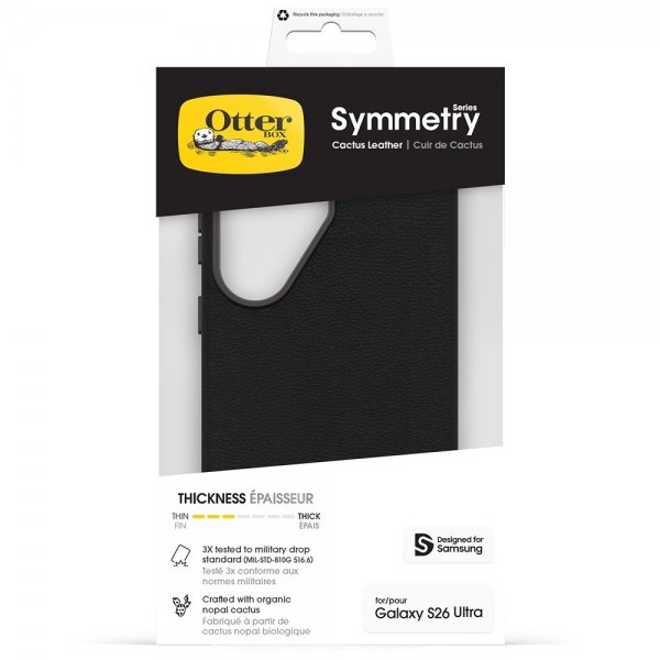 Otterbox Samsung Galaxy S26 Ultra Deksel Symmetry Cactus Leather MagSafe Svart